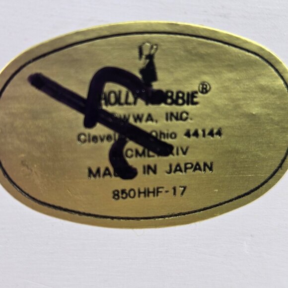 Vintage 1970s Set of 3 Holly Hobbie Figurines Friendship Themed Ceramics - Picture 9 of 14